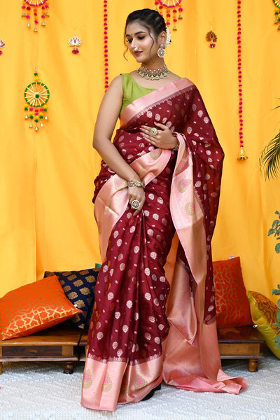 Kimora Phthalo Green Dola Silk Saree – Kimora Fashion Pvt Ltd