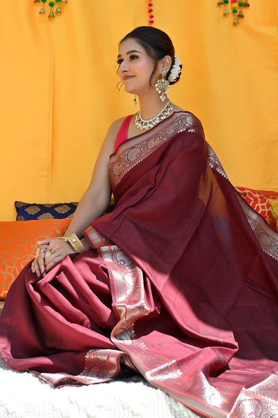 Buy Banarasi Silk Sarees Online  Pure Banarasi Katan Saree @ BharatSthali