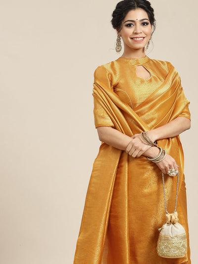 Serendipity Yellow Soft Silk Saree With Susurrous Blouse Piece –  LajreeDesigner