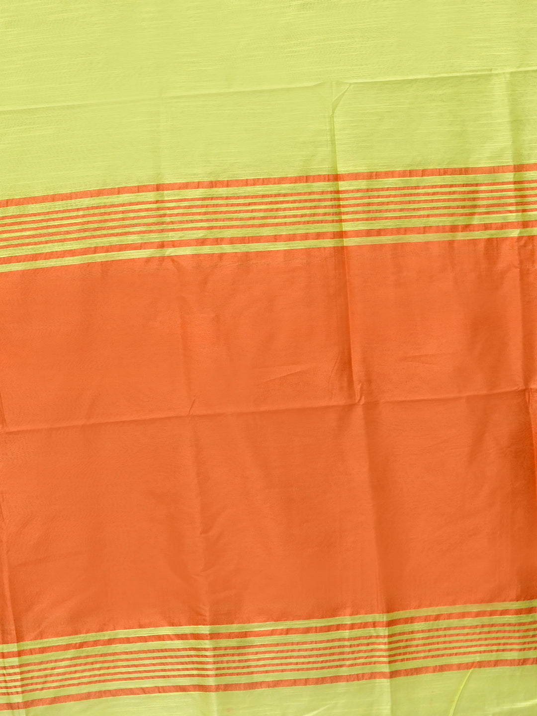 Green Color Silk Cotton Solid Mangalagiri Handloom Saree