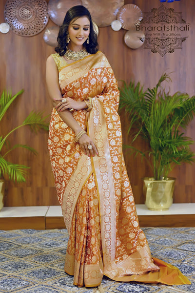 Shop Gorgeous Yellow Sarees Online | Yeshan Sarees