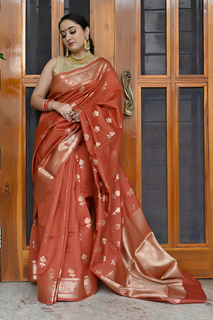 Shop for blue maheshwari saree at KARAGIRI | EXTRA 10% OFF – Karagiri