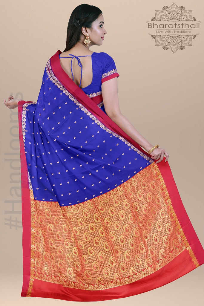 Chenderi sarees | latest cotton & silk chenderi sarees online from weavers  | TPCH01162