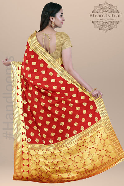 Latest Heavy Designer Banarasi Silk Saree - Stylecaret.com